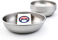 Stainless Steel Cat Bowls for Food & Water - 6 Durable Dishes