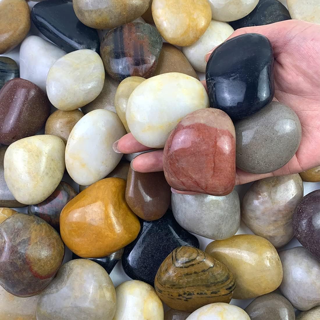 20 lbs River Rocks for Landscaping and Decorative Uses