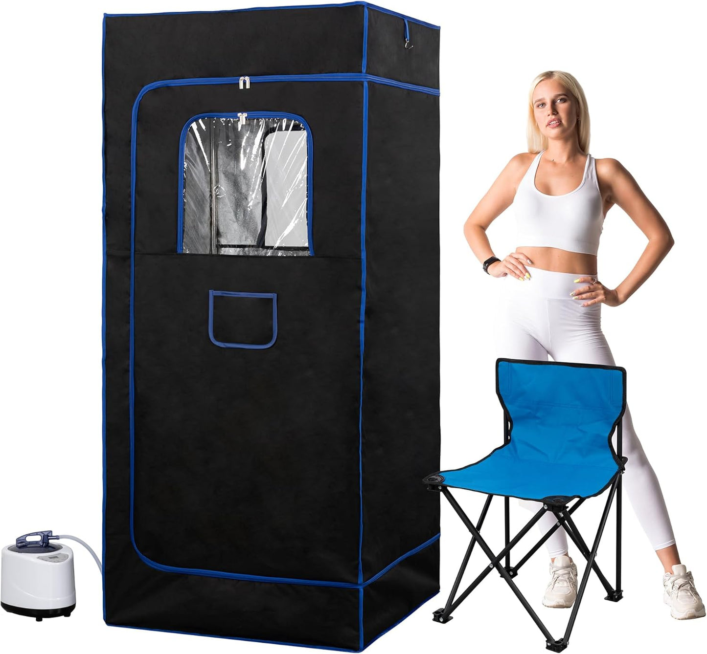 ALTLER Portable Sauna: Full Size, Remote Control, 9 Levels