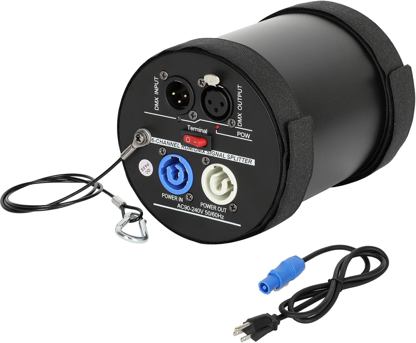 6-Channel DMX Splitter with Signal Status LEDs for Lighting