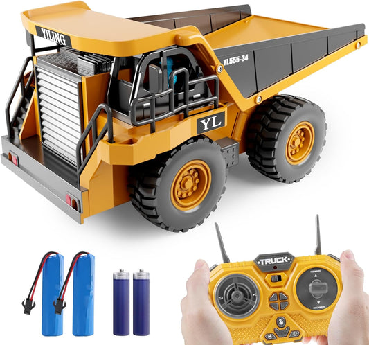 Dwi Dowellin Remote Control Dump Truck for Kids Age 3+ Fun