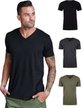 V Neck T Shirts for Men - Modern Fitted Tees with Classic V