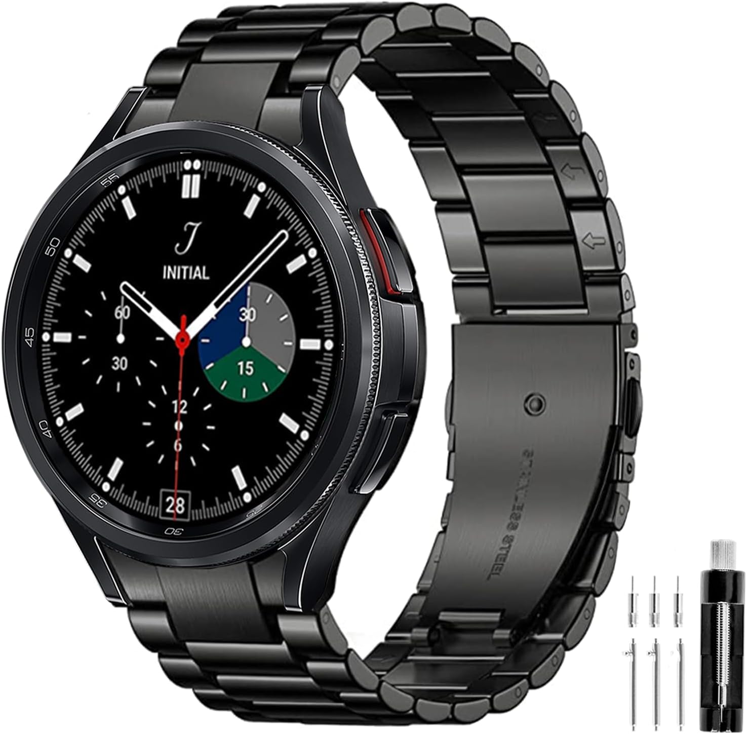 Elegant Stainless Steel Watch Band for Samsung Galaxy