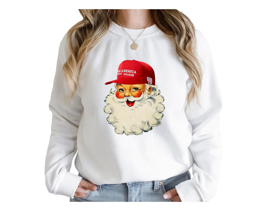 Handmade MAGA Santa Sweatshirt