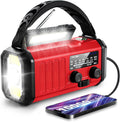 Hand Crank Emergency Radio - Solar Powered 10000mAh Weather Radio