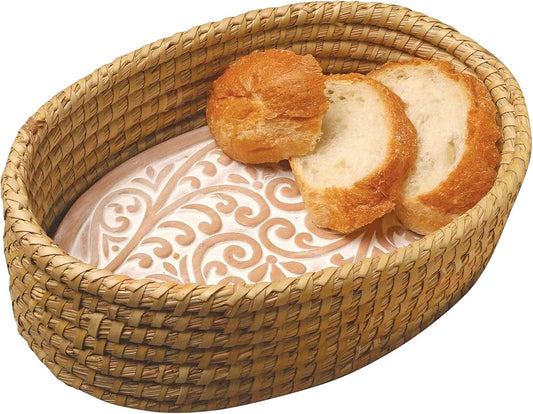 Bread Warmer Basket with Stone for Sourdough and More