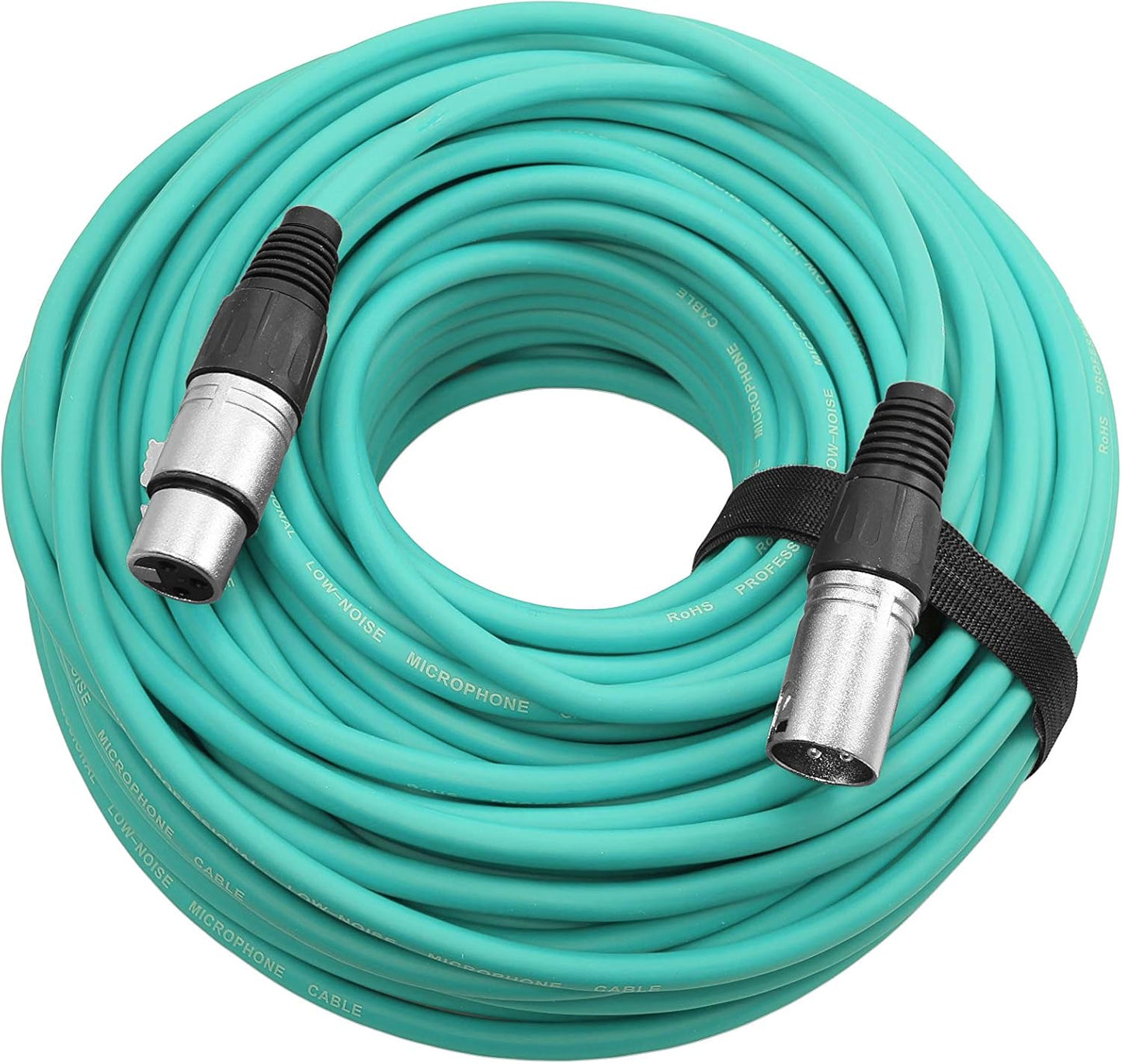 Premium Male to Female 3 Pin XLR Mic Cable 100 FT Long Green