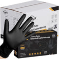TitanFlex Black 6-mil Nitrile Exam Gloves - Heavy Duty Food Safe