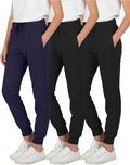 Girls' Lounge Joggers 3 Pack - Soft Dry Fit Sweatpants for Teens