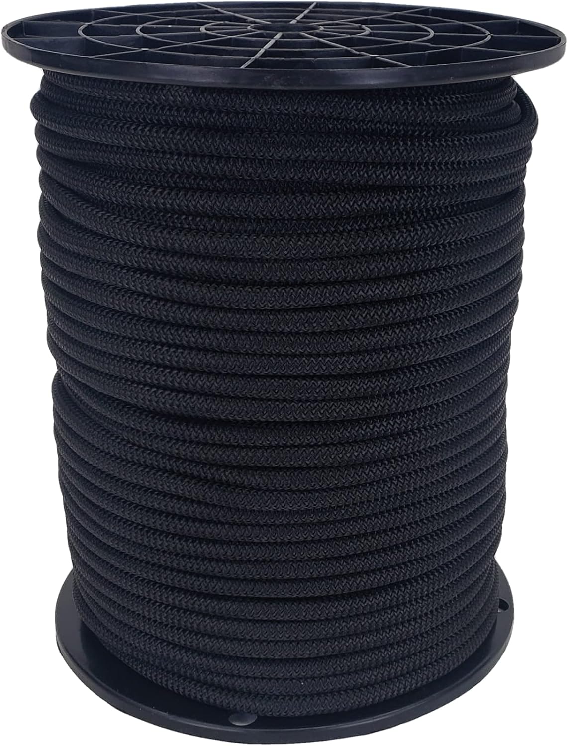 1/4 inch Black Polyester Bungee Cord - Durable Marine Grade Spool