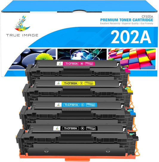 TRUE IMAGE Compatible Toner Cartridge Replacement for HP 202A