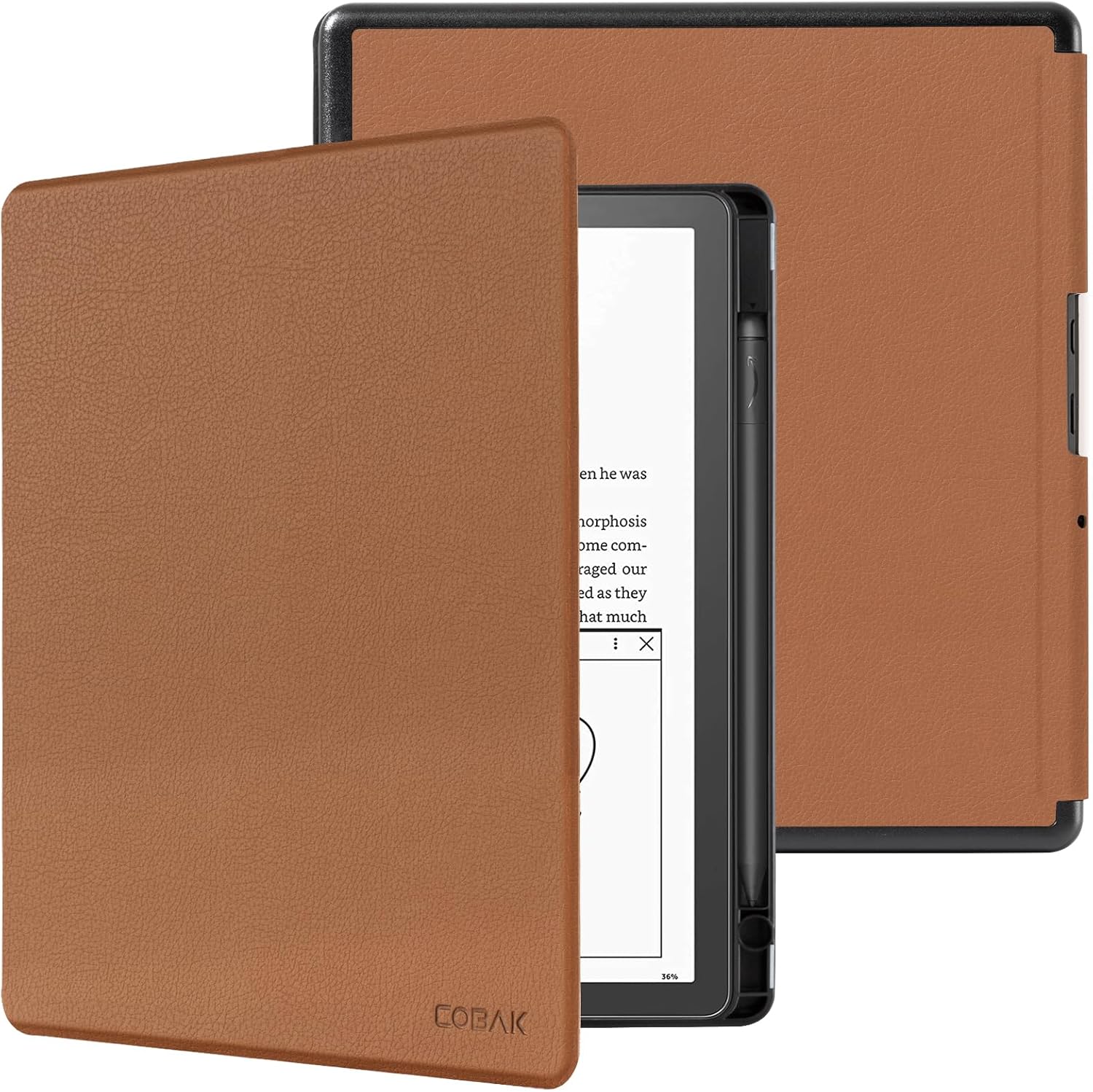 CoBak Case for Kindle Scribe - Premium PU Leather Cover