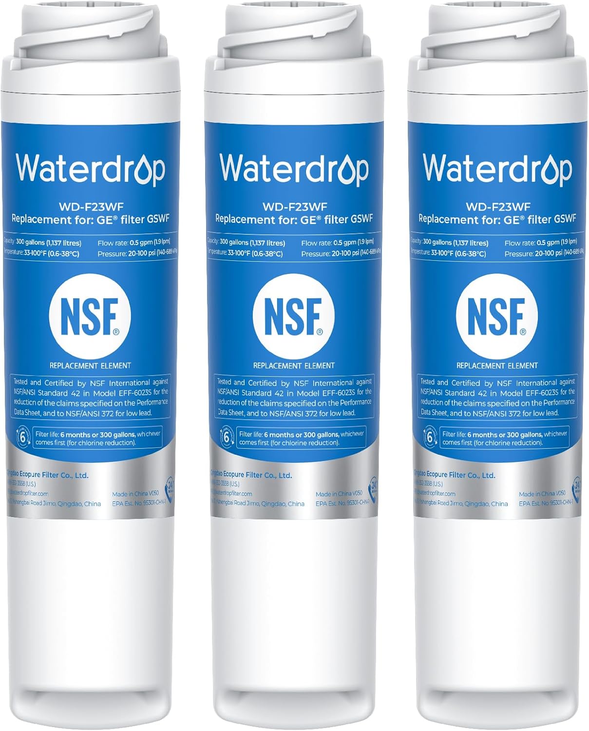 Waterdrop GSWF Refrigerator Water Filter for Clean Drinking Water