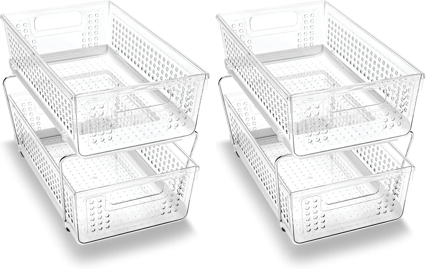 2 Tier Organizer for Kitchen and Bathroom Storage Solutions