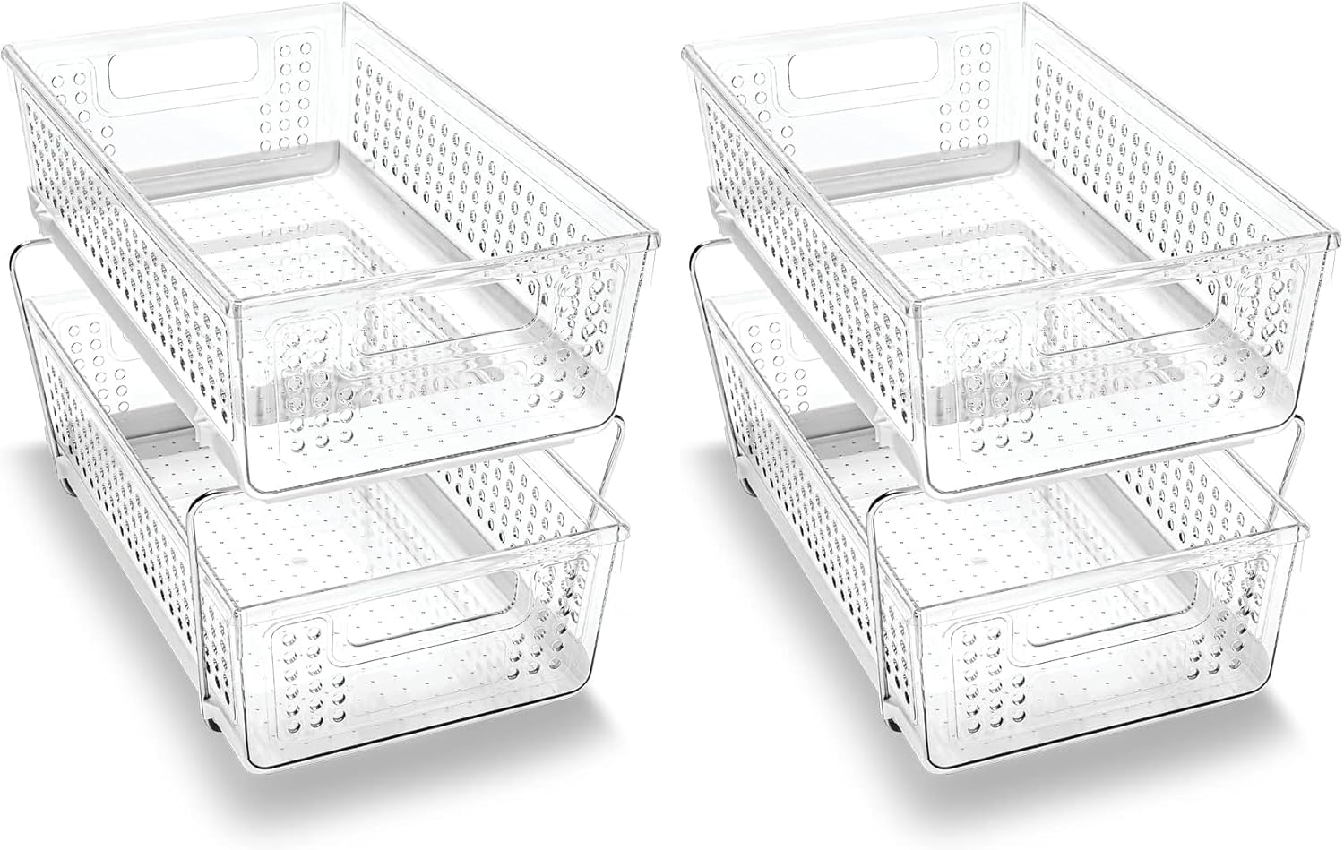 2 Tier Organizer for Kitchen and Bathroom Storage Solutions