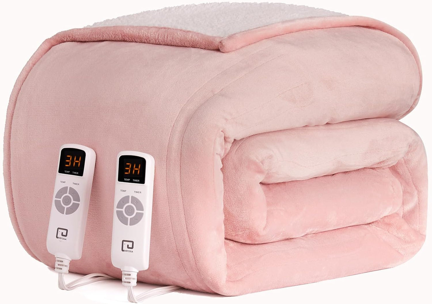 EHEYCIGA Heated Blanket King Size with Fast Heating & Safety