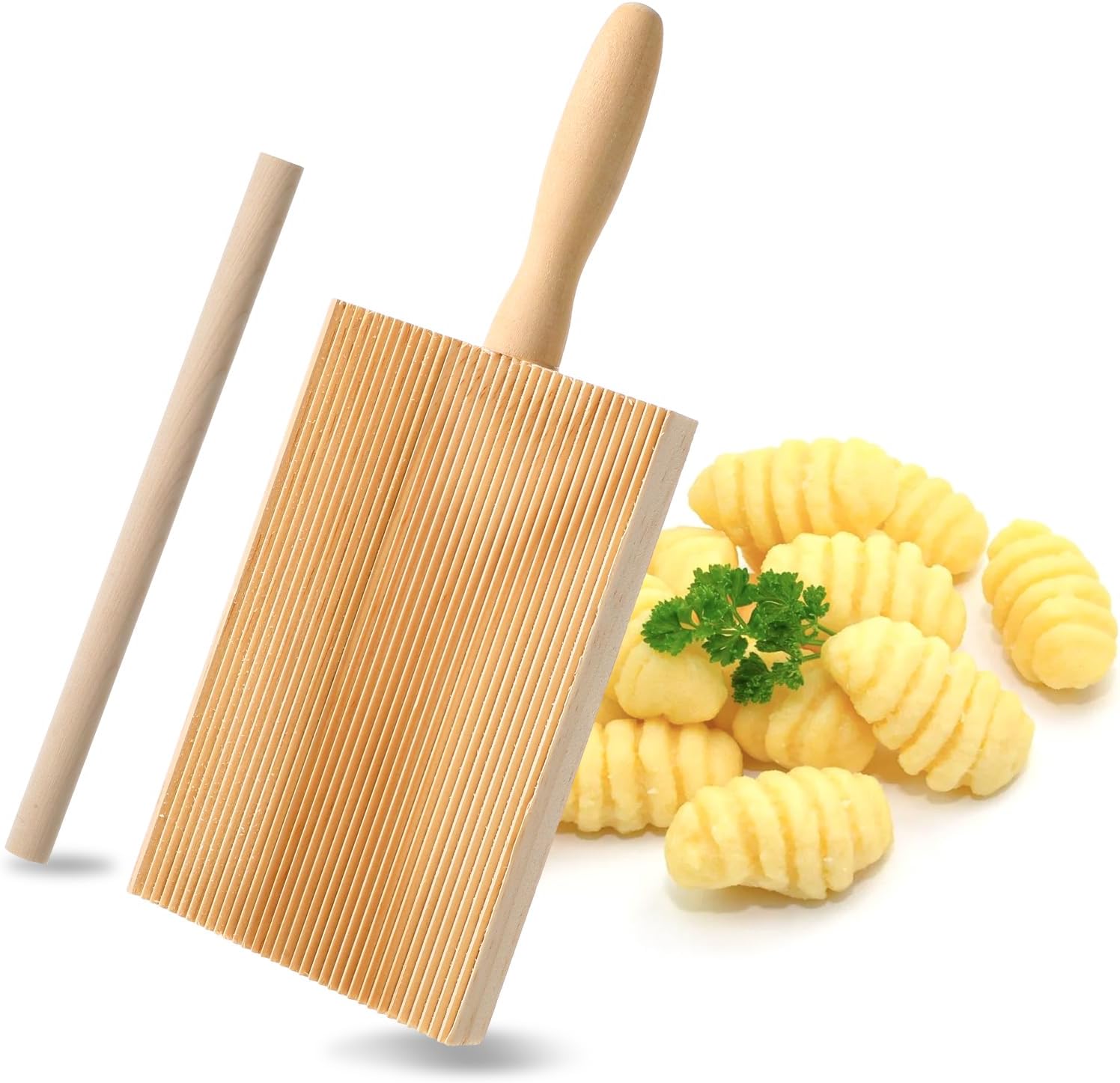 Handcrafted Wood Pasta Tools Set by Abeillo