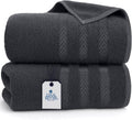 DAN RIVER Oversized Bath Sheet 35x70 in Pack of 2 - Plush, Quick-Dry