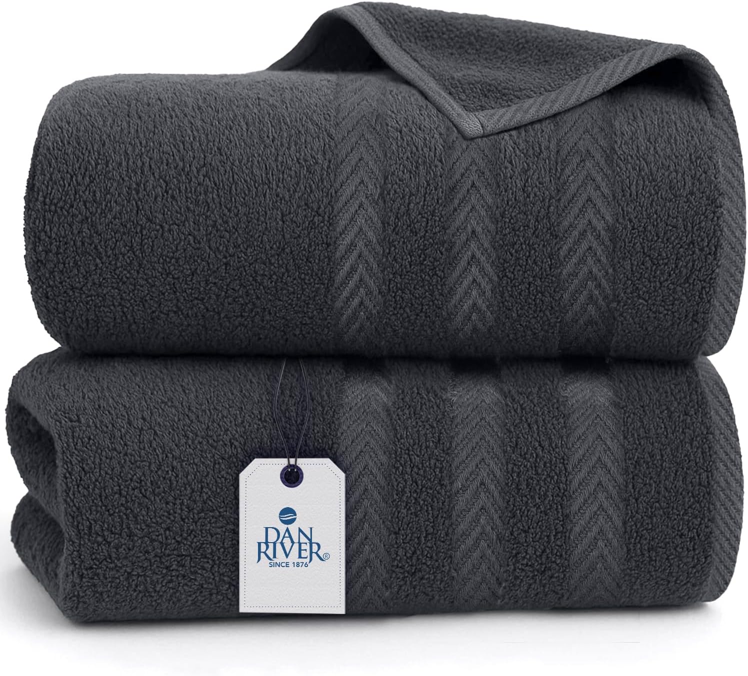 DAN RIVER Extra Large Bath Sheets 35x70 Inches for Comfort