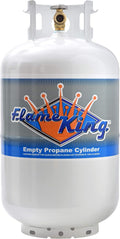 Flame King YSN-301 30 Pound Steel Propane Tank Cylinder - Refillable