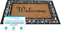 Classic Welcome Brush Coir Doormat - Durable Dirt Trapper