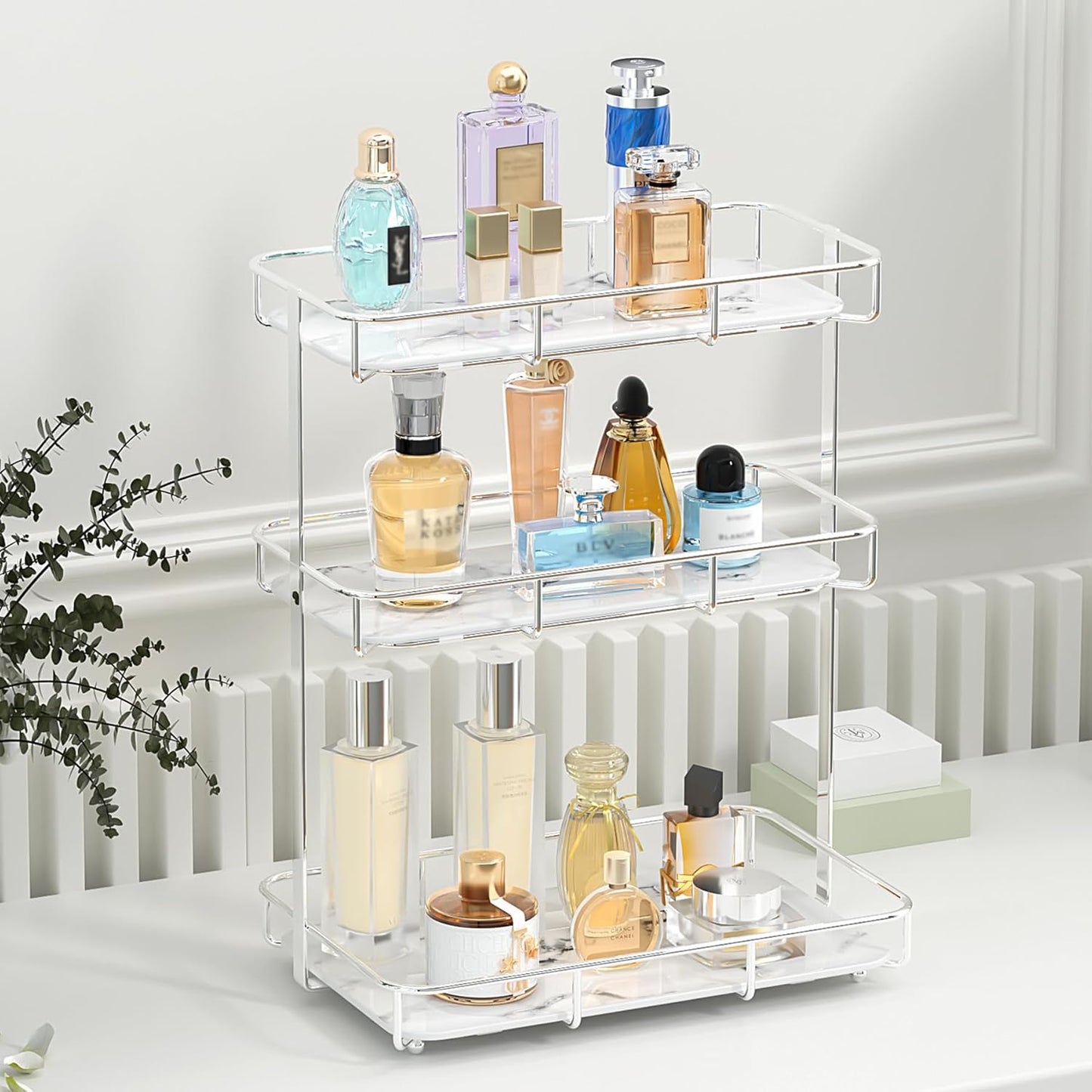 Bathroom Organizer Countertop Shelf for Perfume and Makeup