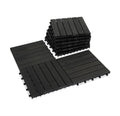 Acacia Wood Decking Tiles 9PCS - Easy Snap Interlocking Deck Tiles
