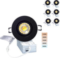 Canless Recessed Gimbal Downlight Rotatable Spotlight 5 CCT - 6 Pack