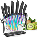 Aiheal Knife Set 16-Piece Rainbow Titanium Coated Knives - Colorful