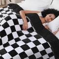 Weighted Blanket for Adults, 12lb Sherpa Flannel Queen - Calming