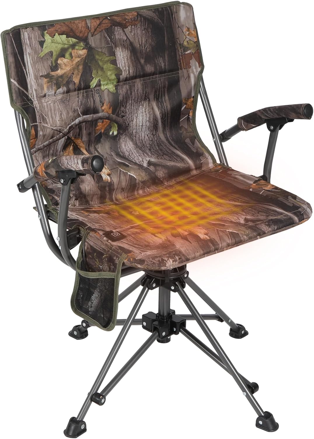 REDCAMP 360 Swivel Heated Hunting Chairs for Ground Blinds