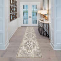 Runner Rug 2x10 Beige Hallway Runner - Soft Washable Non Slip