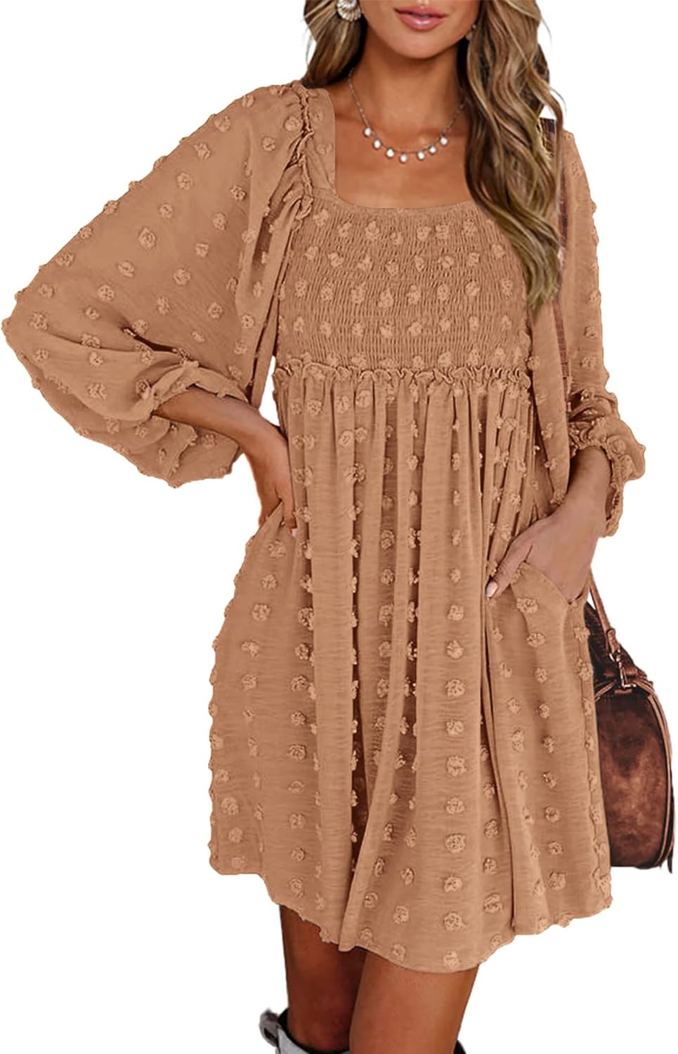 BTFBM Womens Long Sleeve Dress for Fall Weddings and Vacations