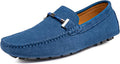 Go Tour Men's Suede Penny Loafers - Comfortable Leather Driving Shoes