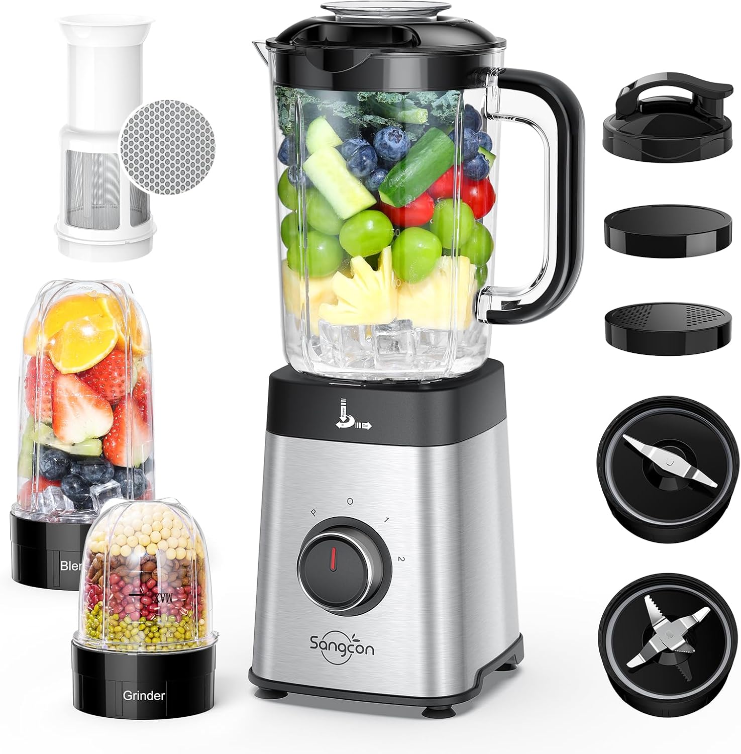 Sangcon Blender & Food Processor: Shakes to Grinding!