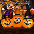 Halloween Inflatable Pumpkin Combo with Wizard Hat - 6.5 FT Outdoor