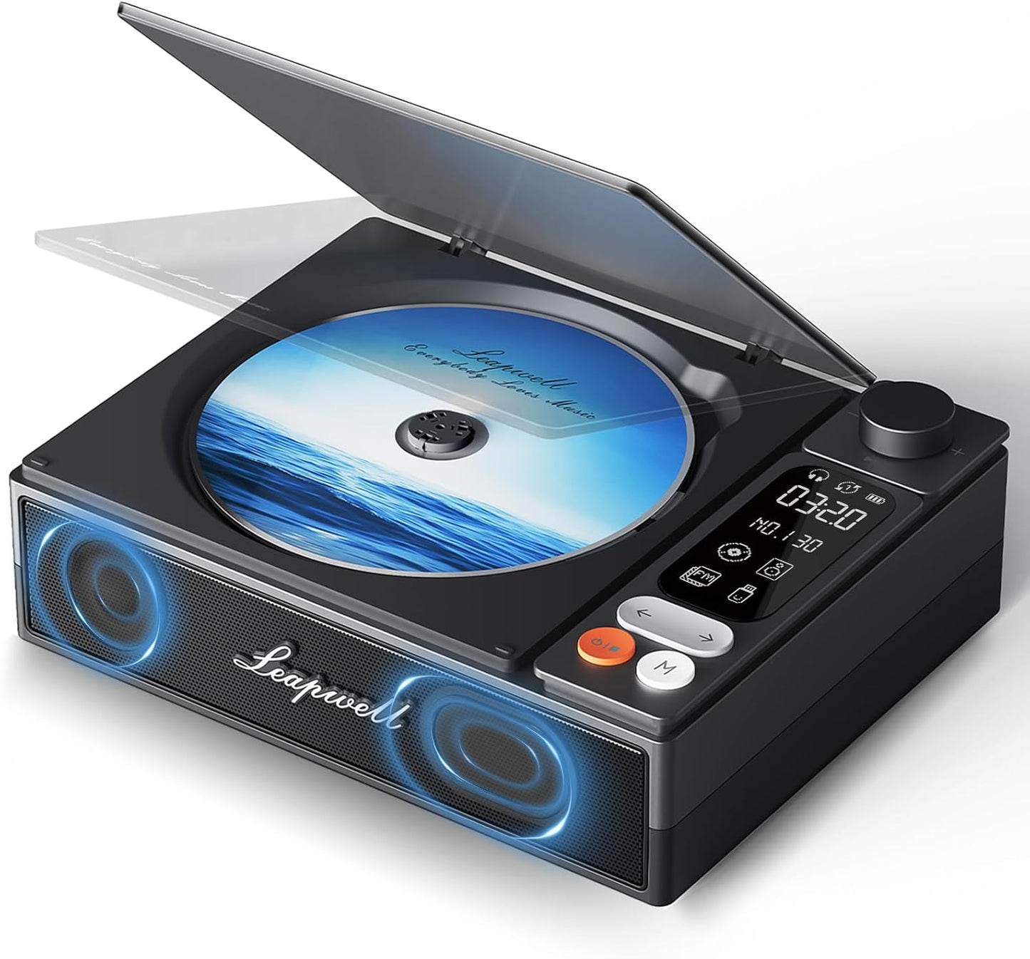 Portable Bluetooth CD Player with Speakers for Home Use