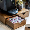 Wooden K Cup Organizer for Coffee Pods and Tea Storage Box