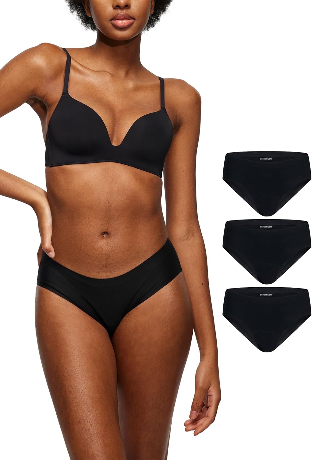 LEAKPROOF2.0 Seamless Bikini Period Underwear for Women - 3-Pack