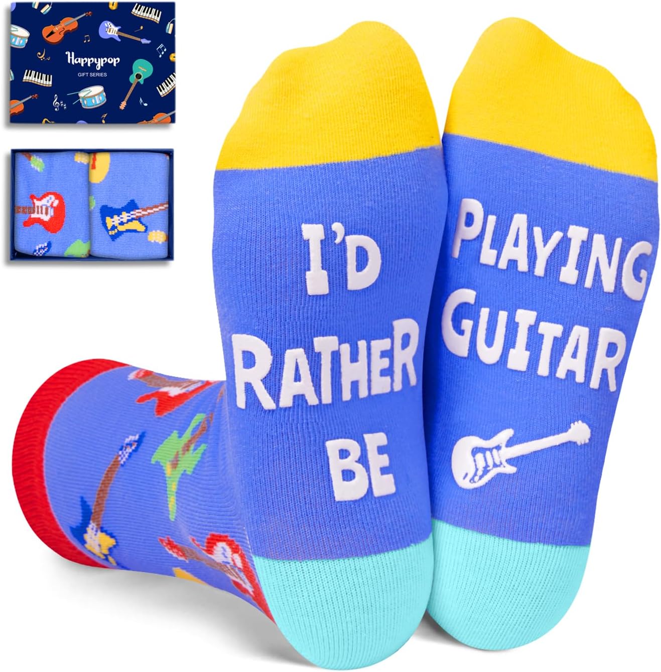 HAPPYPOP Music Socks for Kids - Fun Musical Gifts