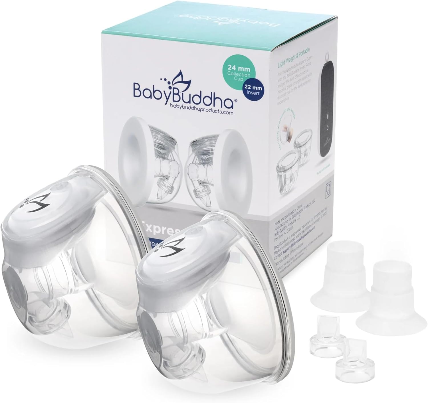 Hands Free Milk Collection Cups for Breast Pump by BabyBuddha