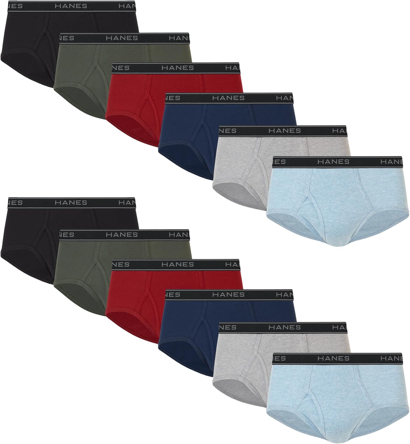 Hanes Men's Underwear Brief Pack - Comfortable Cotton Briefs