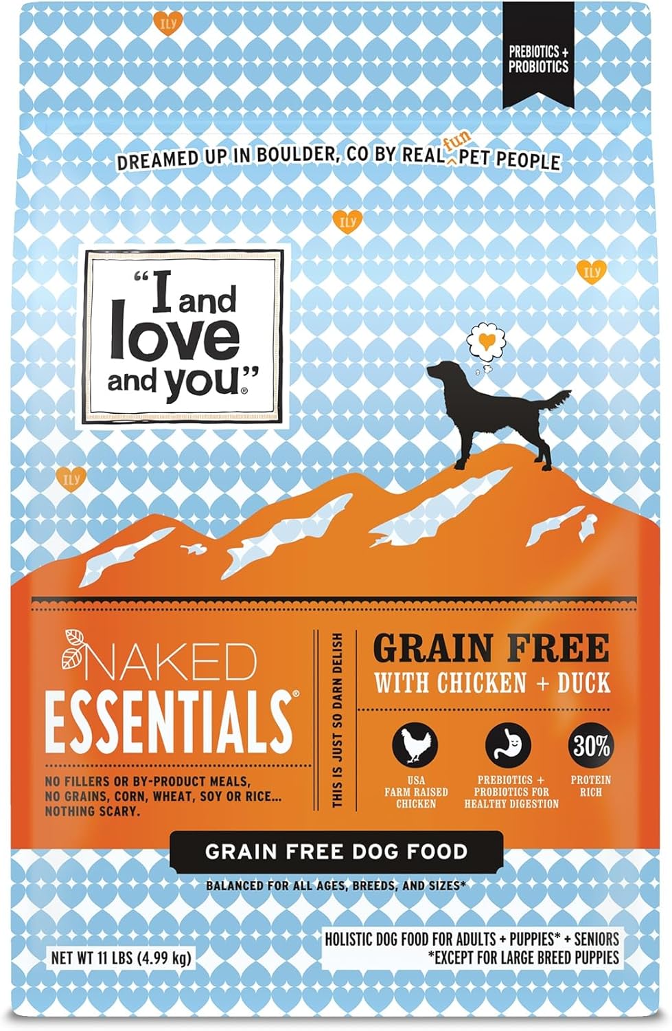 Naked Essentials Dry Dog Food - High Protein Chicken + Duck