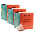 Kolkata Chai Rose Chai Tea Bag, 45 Count - Soothing Spiced Assam