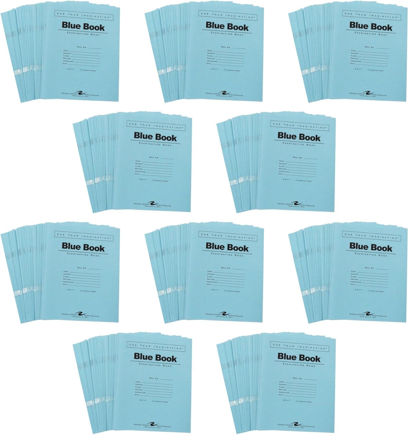 ROARING SPRING Exam Blue Books for Reliable Student Testing