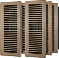 Floor Register 4x14 Vent Covers 6 Pack - Durable Steel Walkable Design