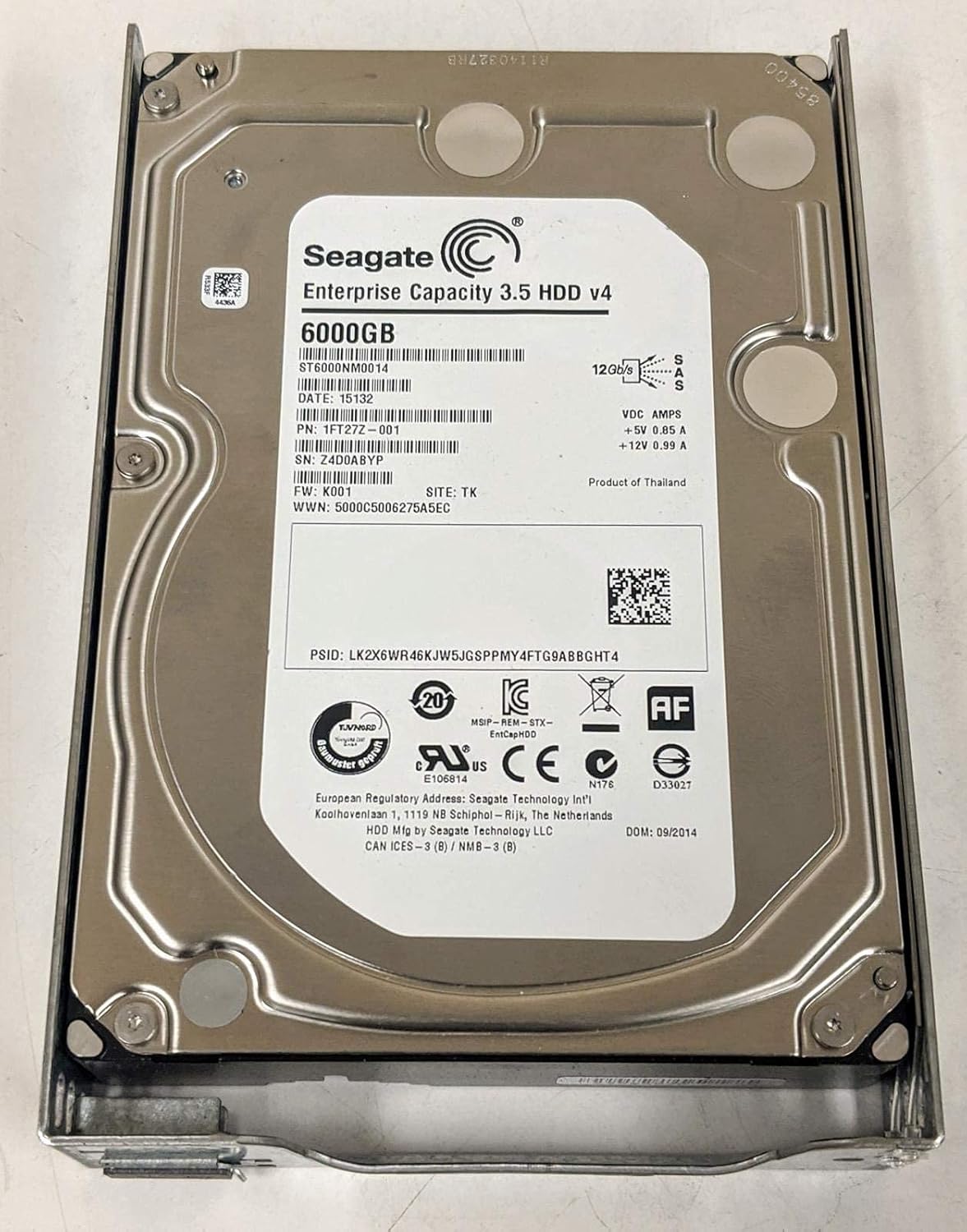Seagate 6TB Enterprise Desktop HDD - Fast 7200 RPM SAS 12Gb/s