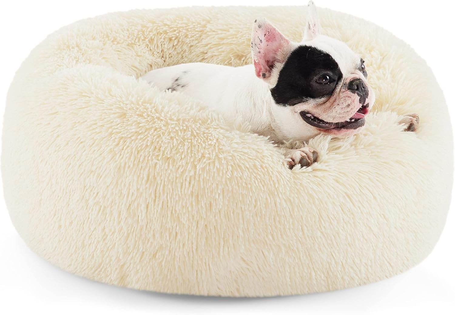 Calming Dog Bed for Small Dogs - Cozy Donut Design Comfort