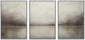 Framed Canvas Print Abstract Landscape Wall Art - Rustic Bedroom Fit