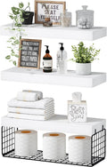 Bathroom Shelves Over Toilet Floating Shelf Set of 3 - Space Saving